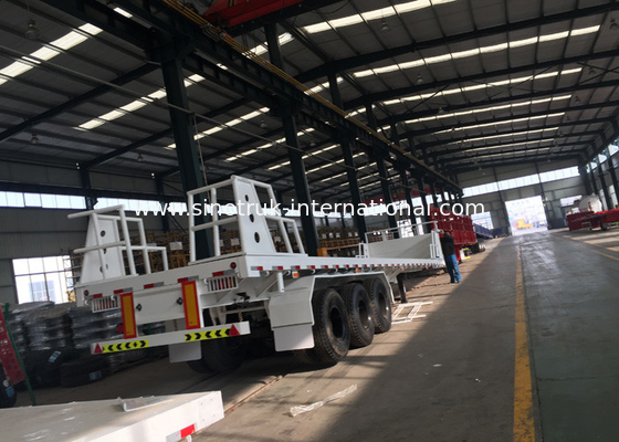 Mn Steel 3 Trục Container Bán Xe tải Rơ moóc chở hàng nặng