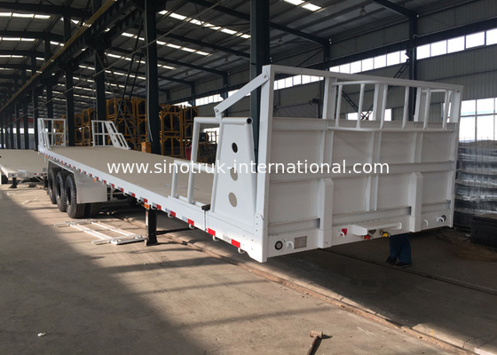 Mn Steel 3 Trục Container Bán Xe tải Rơ moóc chở hàng nặng