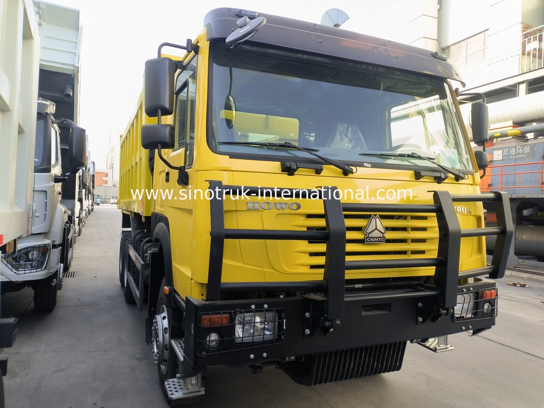 Sinotruk Howo Tipper Dump Truck 6 × 4 Lhd 10 bánh xe 20CBM Cargo Box Lốp khai thác
