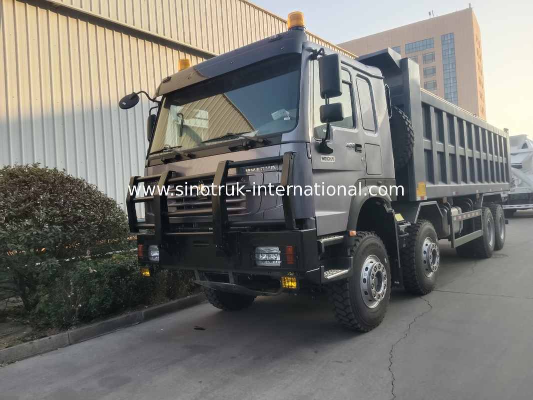 Chiếc xe tải Sinotruk Hohan 400hp 10 bánh xe Lhd 40 tấn 20-30cbm ZZ3317N356JB1 Xám