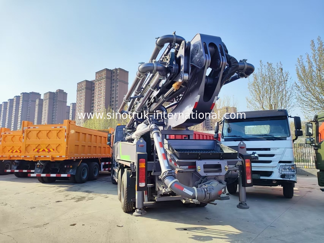 Cao thăng Mastery HOWO 380HP Smart Pump Trucks 52m Boom 6x4 Traction cho đổ thẳng đứng vô song