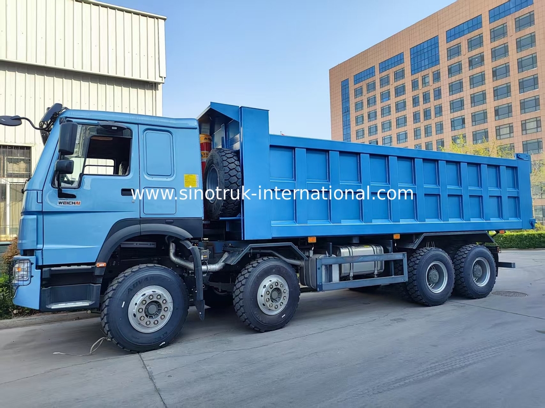 Blue HOWO 8×4 380HP 26.91CBM Dump Truck nơi năng lượng đáp ứng độ chính xác trong mỗi tải!