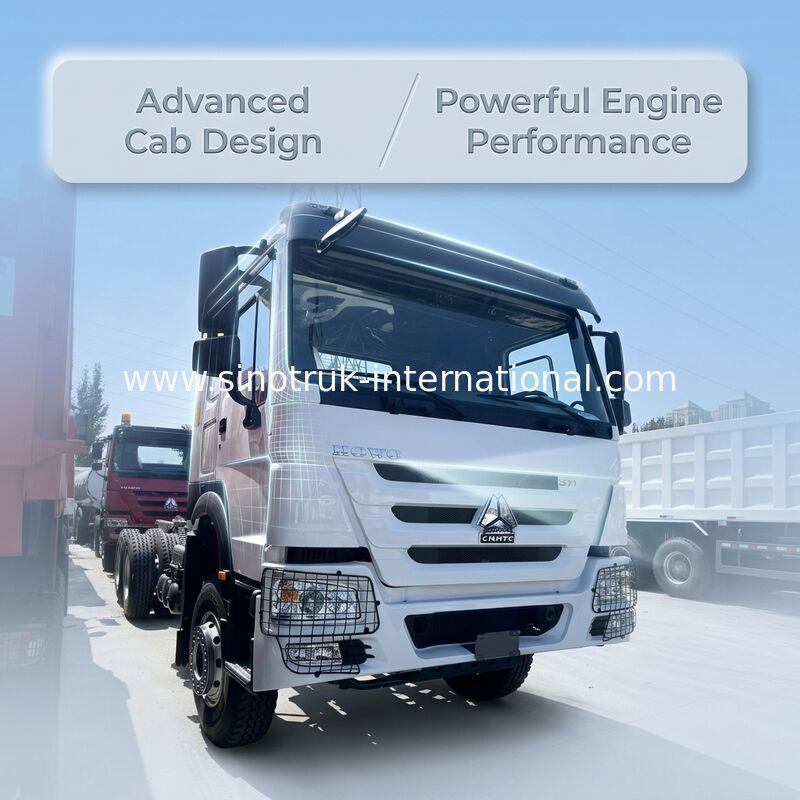 Sinotruk HOWO 6X4 Xe tải hàng hóa 400hp 12 bánh xe TX Cab