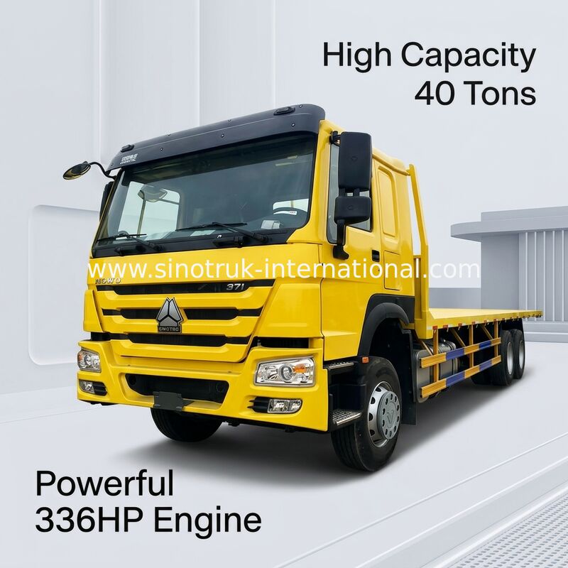 ZZ1257N4641W 336HP SINOTRUK Xe tải chở hàng giường phẳng