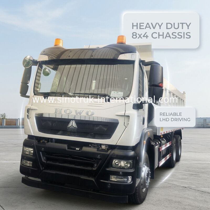 HOWO TX Máy tải hạng nặng với dung lượng bể nhiên liệu 300L và vật liệu thân thép cho vận chuyển tải nặng