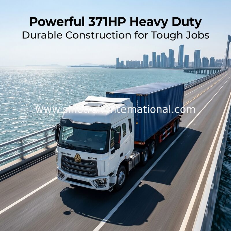 Xe tải kéo ZZ427V344JB1R với động cơ 371HP, bánh xe lái 6x4 và cabin H77L với A / C cho vận chuyển hạng nặng