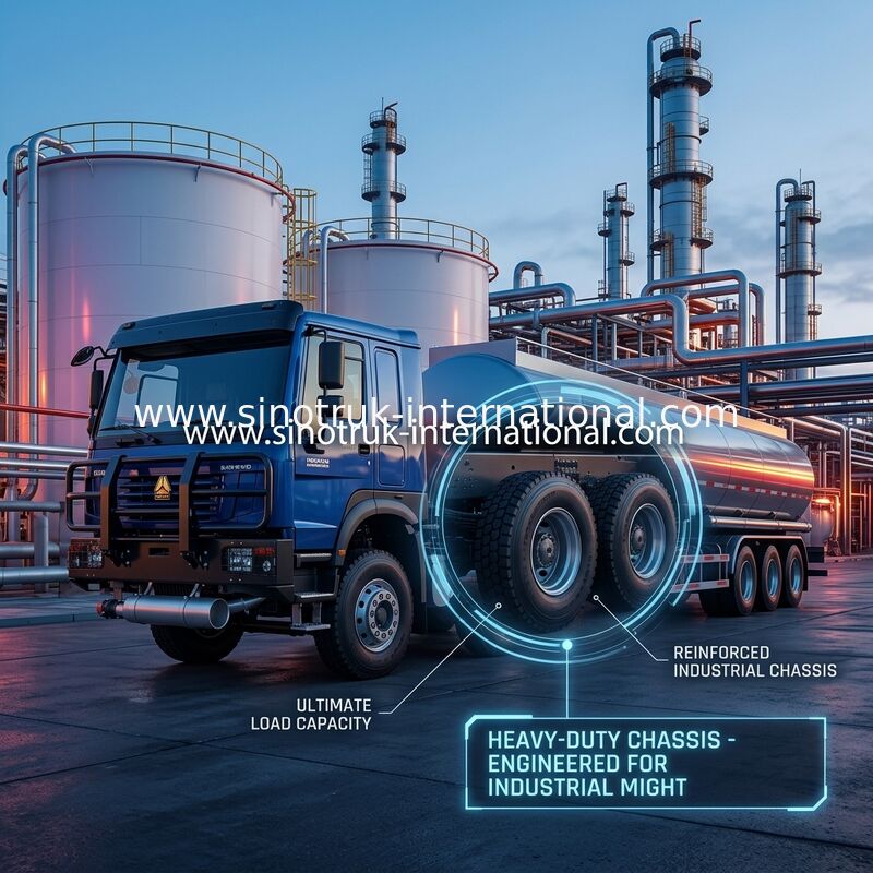 SINOTRUK HOWO 6 × 4 10 bánh xe xe bể dầu 400HP khung bể dầu