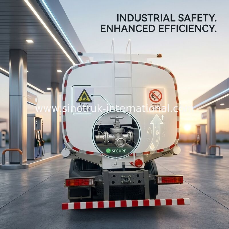 SINOTRUK HOWO Đỏ dầu Tank Truck 400HP 8 × 4 12 bánh xe dung lượng cao