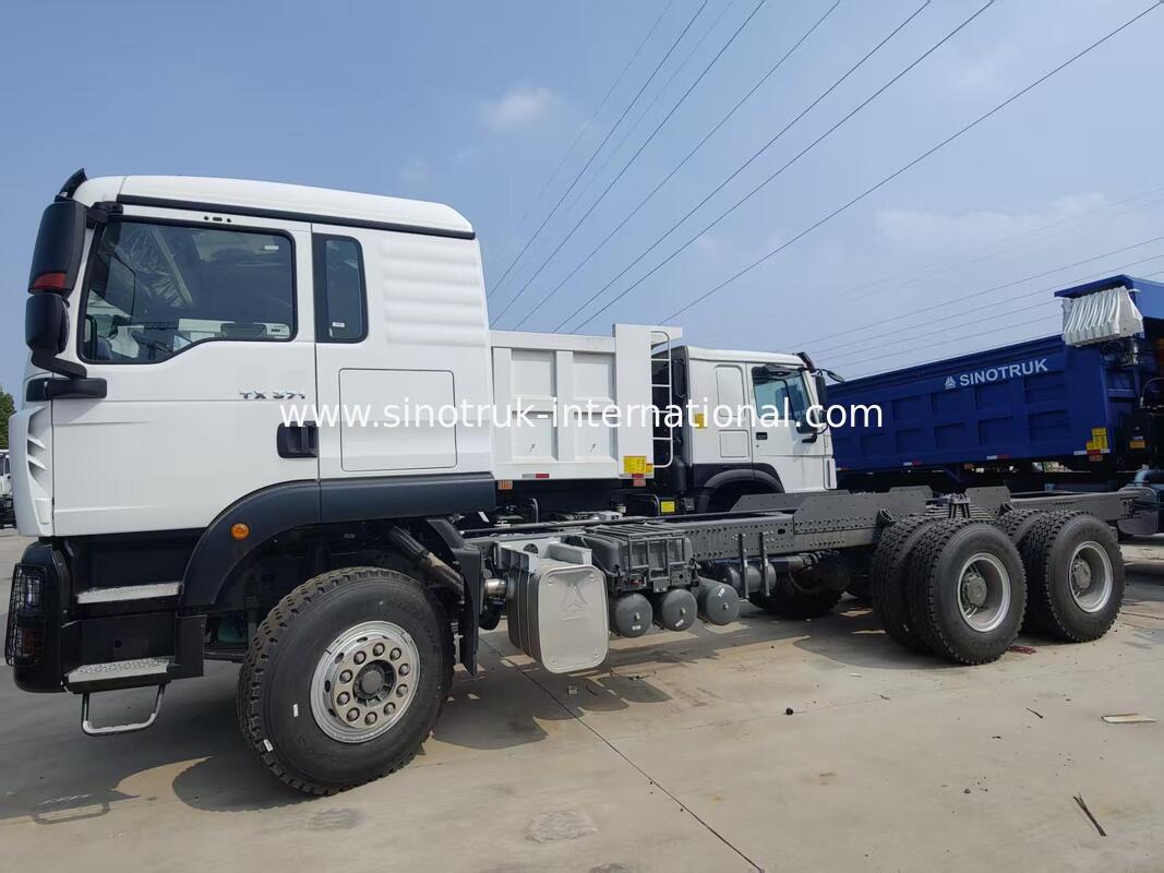 Khung xe tải ben SINOTRUK TX với động cơ 371HP, tải trọng 30-40 tấn và tùy chọn LHD / RHD