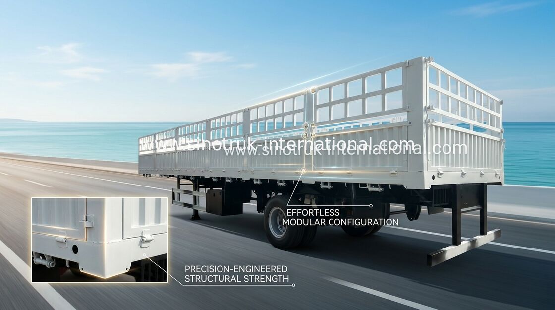 Xe bán thép tiện ích Carbon 30-60 tấn cho vận chuyển hàng hóa đặc biệt