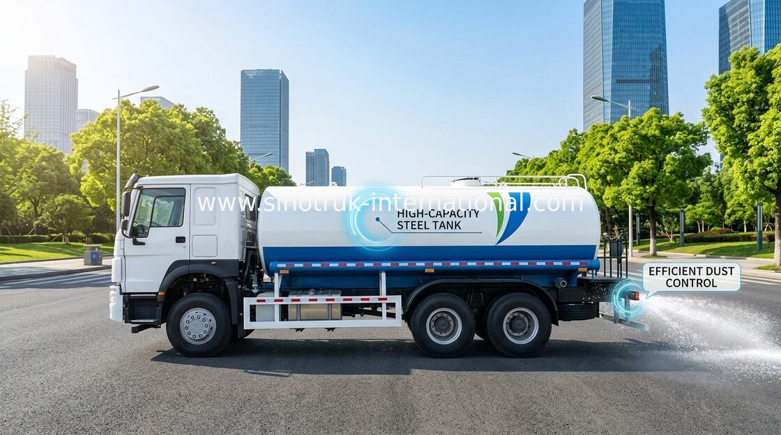SINOTRUK HOWO Máy xịt nước xe tải 10-25CBM 6 X 4 Euro 2 400HP