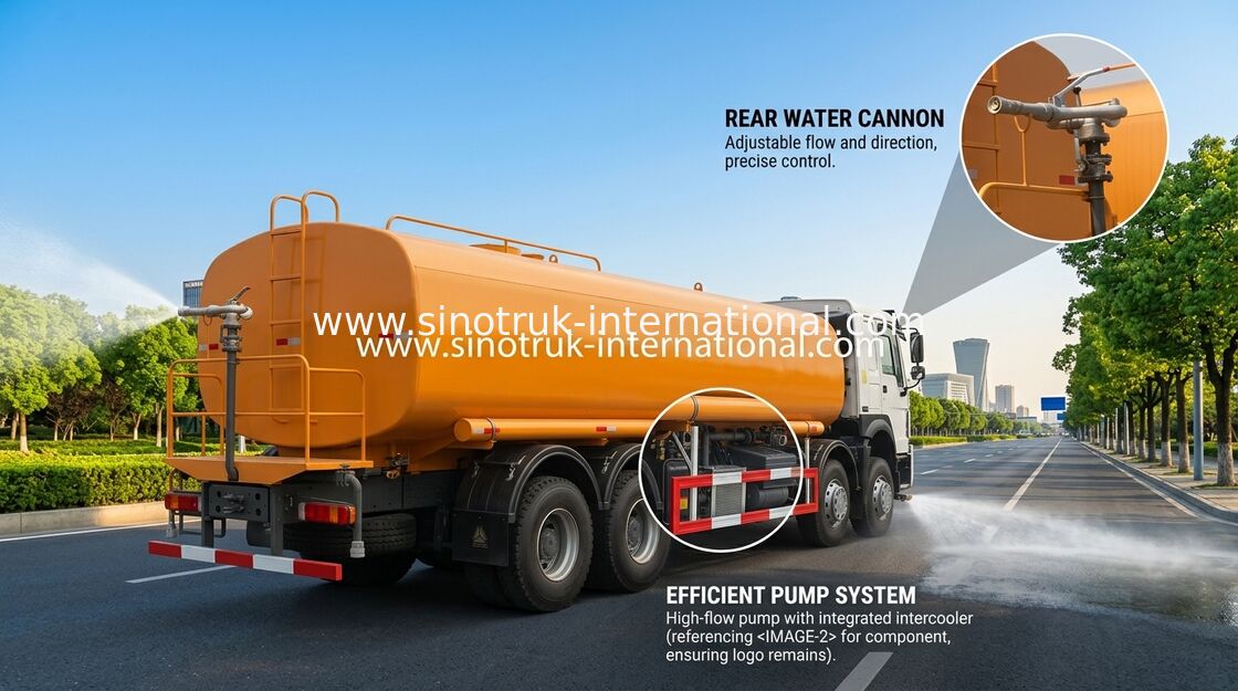 Xe bồn nước tưới Sinotruk Howo 30CBM 8 X 4 Euro 2