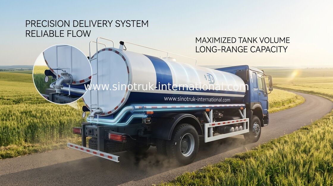 HOWO SINOTRUK Xe tải bể chứa nước 300HP