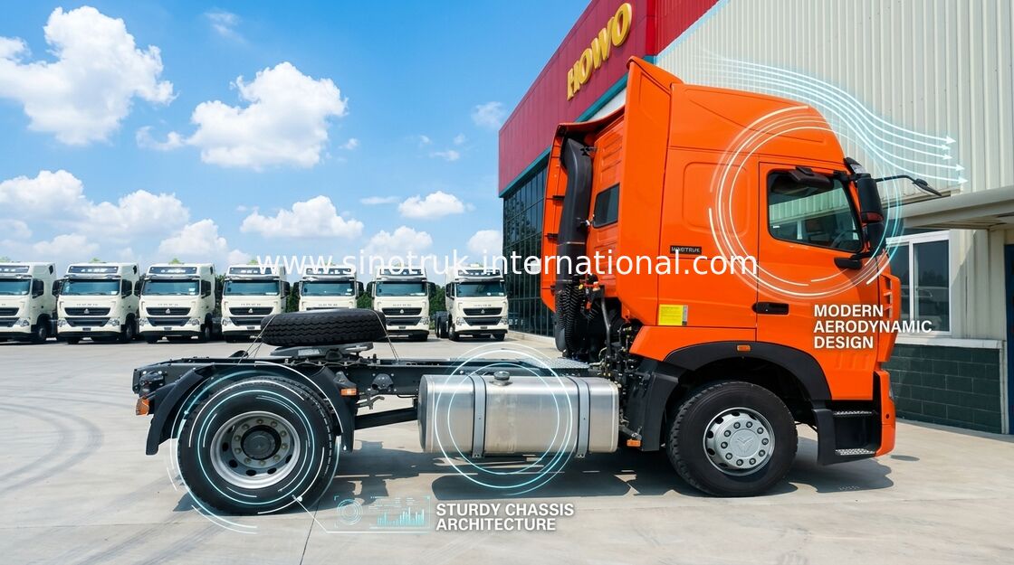 Trailer máy kéo quốc tế mạnh mẽ Euro 2 cho công suất lực kéo 30 -40 tấn