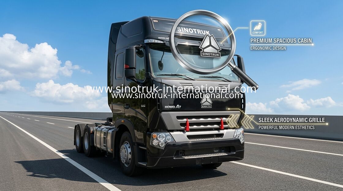 Hiệu suất cao D12.38 / 380HP HOWO Tipper Xe tải Xe tải được chấp thuận ISO