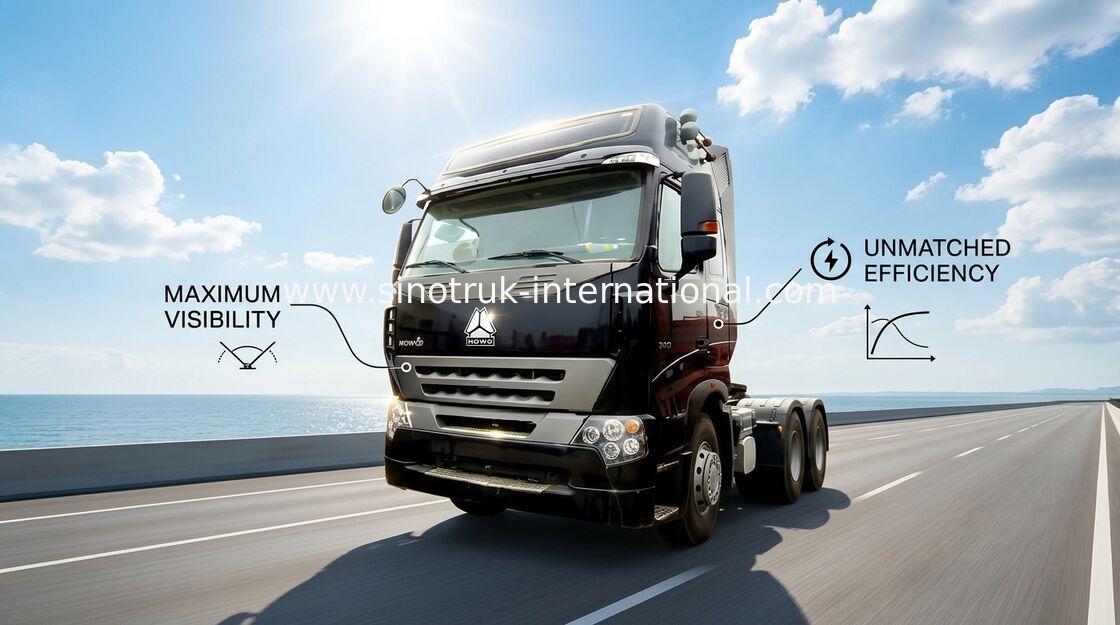 6X4 HOWO Xe tải kéo hạng nặng, 4 pha động cơ Nhiên liệu Động cơ Diesel và Xe tải chở hàng
