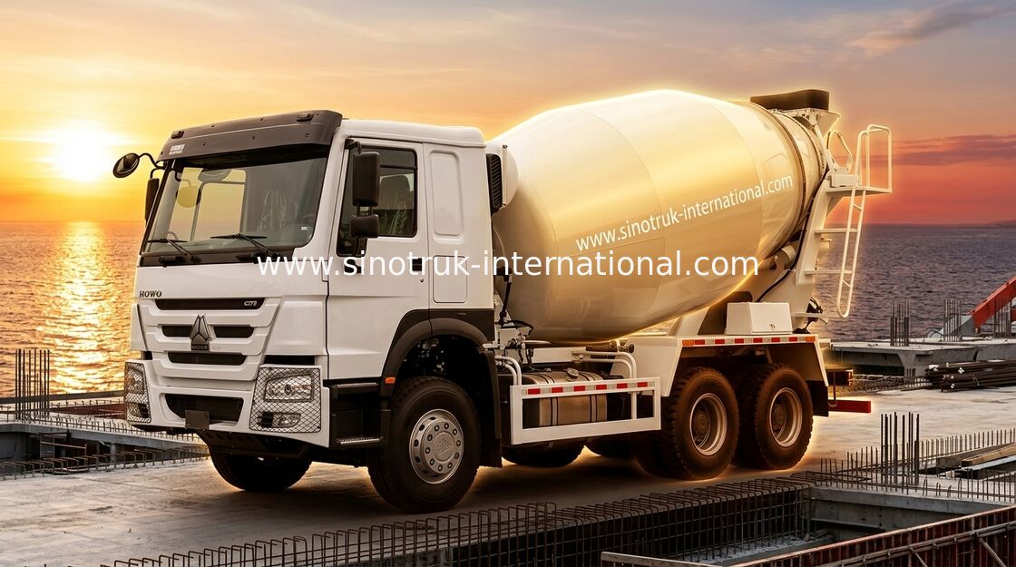 SINOTRUK HOWO LHD 6×4 10 bánh xe máy xay bê tông xe tải mã lực cao 400HP