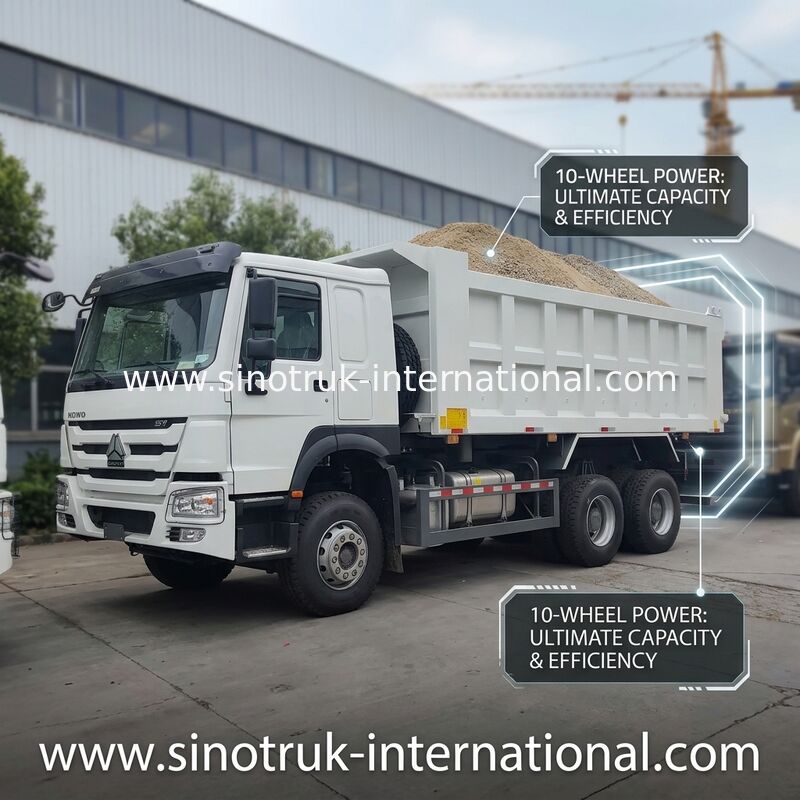 HOWO 371HP 6 × 4 lái tay trái xe tải tháo rác trung tầng