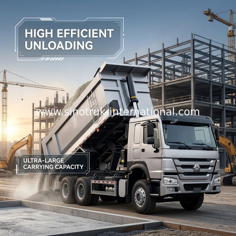 Chiếc xe tải SINOTRUK HOWO 400HP 12 bánh LHD 40Tons 30CBM ZZ3317V3567B1