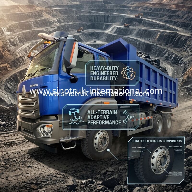 SINOTRUCK HOWO RHD 6×4 xe tải đổ rác cho 40 tấn 10 bánh xe