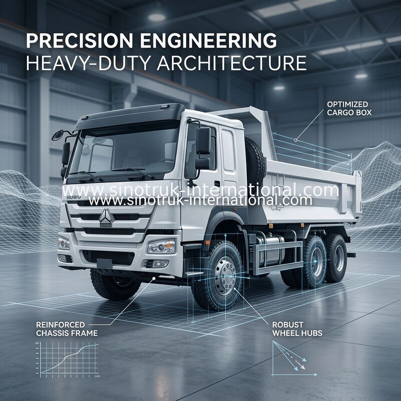 SINOTRUK HOWO 6x4 400HP U Type White Dump Truck For Mining Using RHD