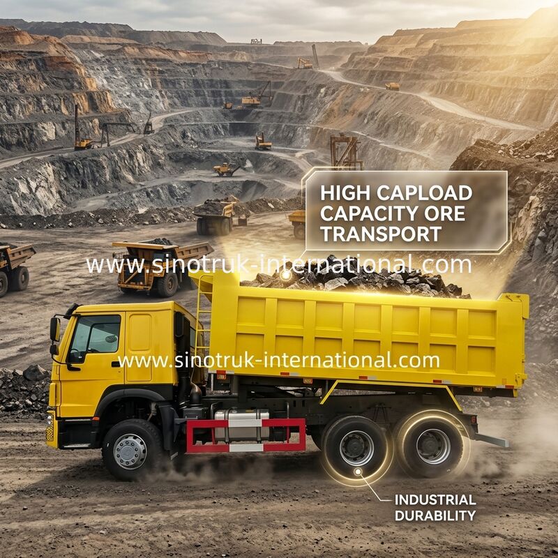 Xe tải tự đổ SINOTRUK HOWO Tipper LHD 6×4 400HP 20CBM