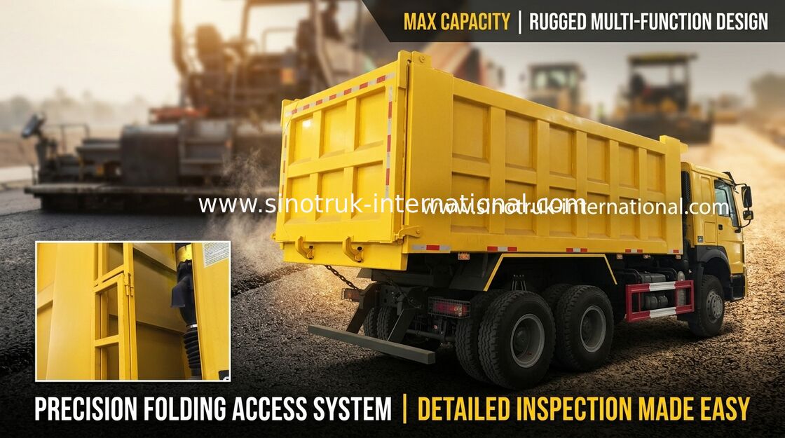 Euro 2 HOWO Tipper 6x4 Xe tải tự đổ Sinotruk / Xe tải tự đổ khổng lồ 30-40 tấn