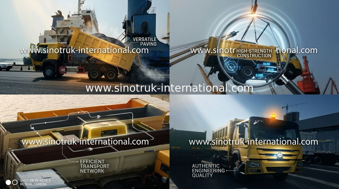 RHD Xe tải tự đổ công suất lớn với hệ thống quản lý điện tử