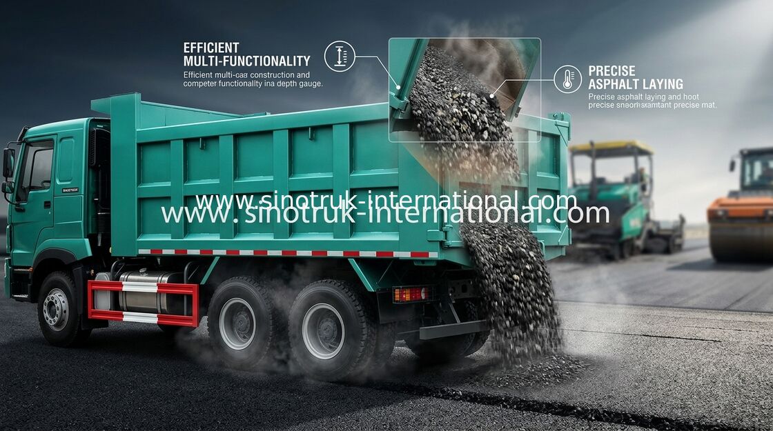 30-40 tấn RHD 10 bánh xe Tipper Dump Truck SINOTRUK HOWO A7 cho xây dựng