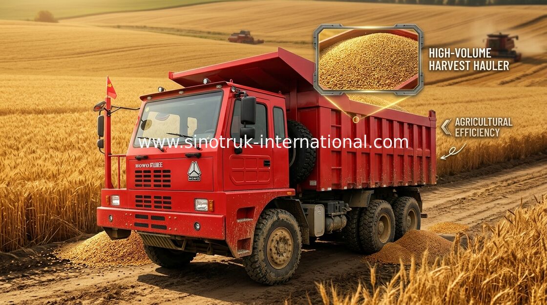 Xe tải D12.42 420HP Tipper, xe tải chở hàng Ten Wheeler 6X4