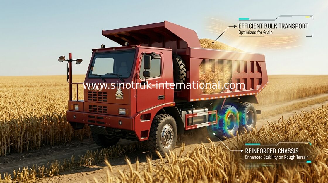 371HP Tipper Dump Truck / Trục Trục Tự Động Dump Truck Cho Khai Mỏ