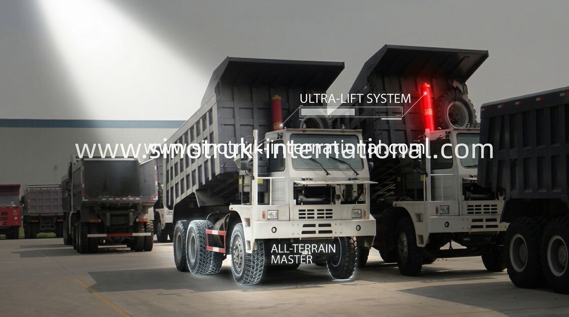 Xe tải trọng tải cao LHD 6X4 Xe tải 10 bánh có dung tích 70 tấn