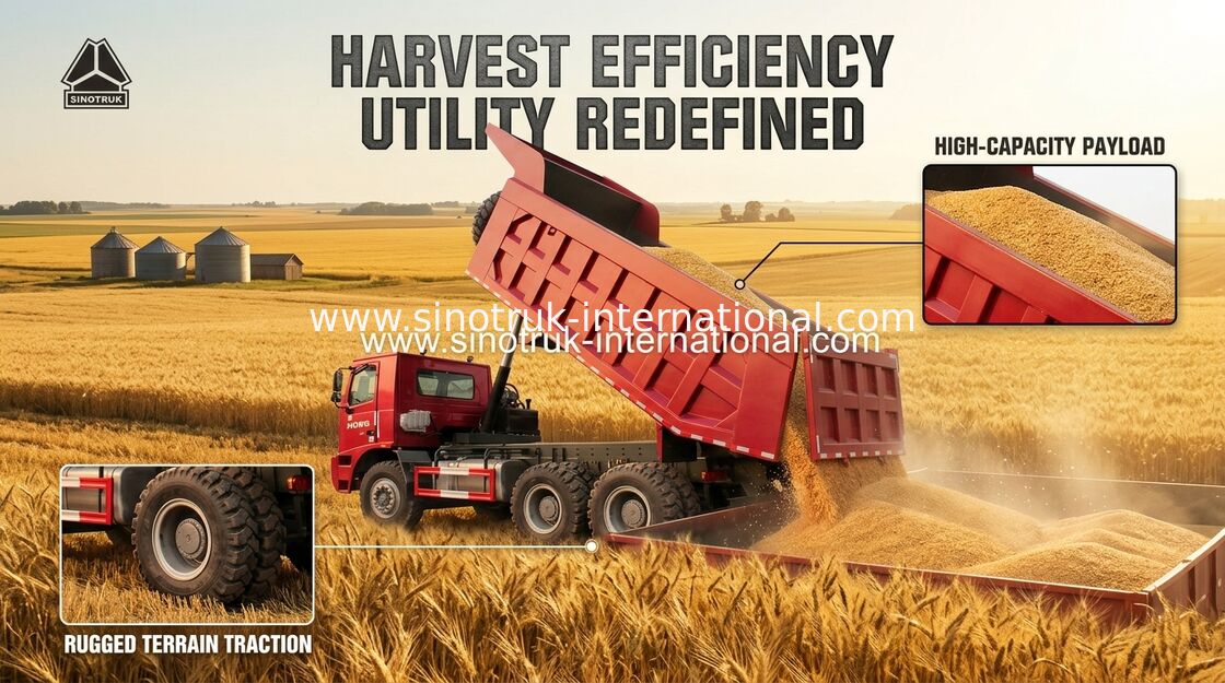 SINOTRUK HOWO 70 Khai thác mỏ Xe tải Chở hàng 6X4 LHD 371HP 70tons ZZ5707S3640AJ
