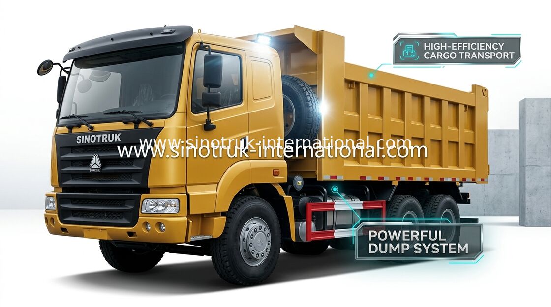 Xe chở hàng rời SINOTRUK HOWO 25-40tons 371HP 6X4 RHD 10-25CBM ZZ3257N3647A