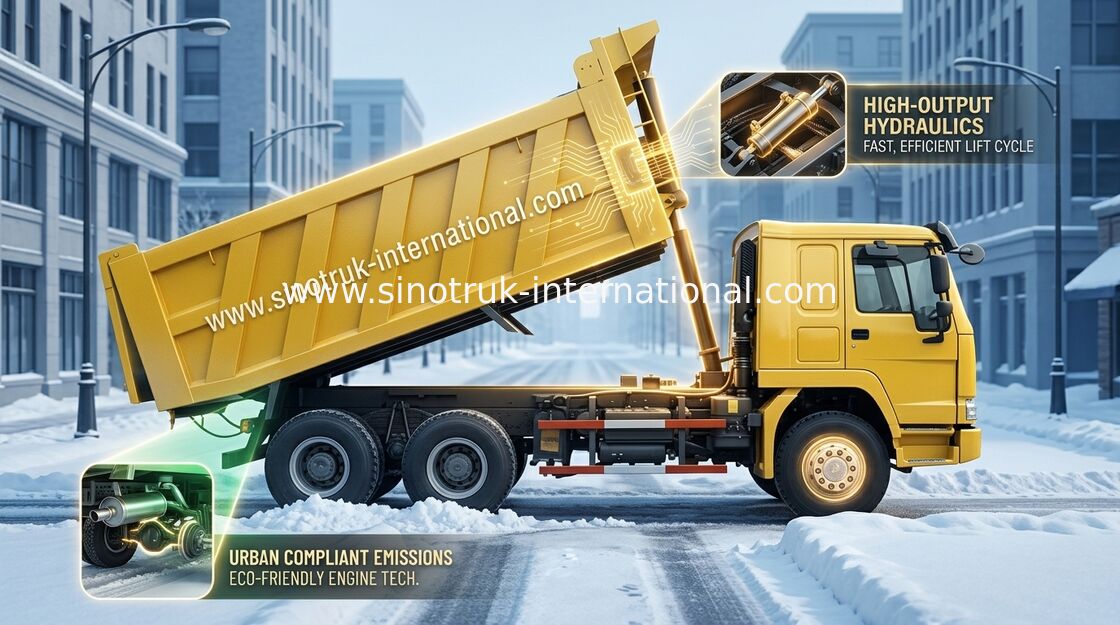 Tipper Xe tải Chở hàng SINOTRUK HOWO 6X4 LHD 371HP 25 tấn 10-25CBM ZZ3257N3847A