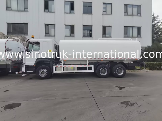 Sinotruk HOWO Xe tải bể nước màu trắng RHD 6x4 ZZ1257V4347B1 Với chức năng xả áp suất cao