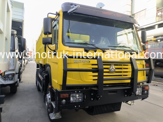 Sinotruk Howo Tipper Dump Truck 6 × 4 Lhd 10 bánh xe 20CBM Cargo Box Lốp khai thác