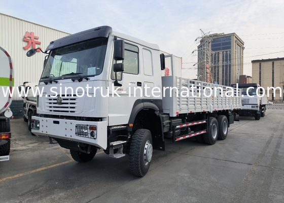 Sinotruk Howo Xe tải hàng hóa hoàn toàn mới 6 × 6 All Wheel Drive Lhd 10 Wheels Long Cargo Box