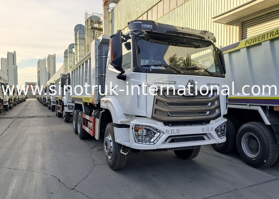 Sinotruk Howo / Hohan 6 × 4 Xe tải đổ rác 10 bánh Thân hình chữ nhật Xác 20CBM Màu trắng