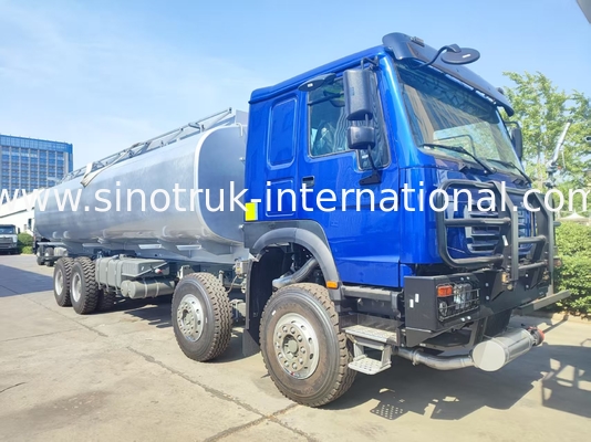Heavy-Duty HOWO 8 * 4 400HP LHD Fuel Truck 40CBM Hệ thống tăng kép cho phân phối nhiên liệu đường dài