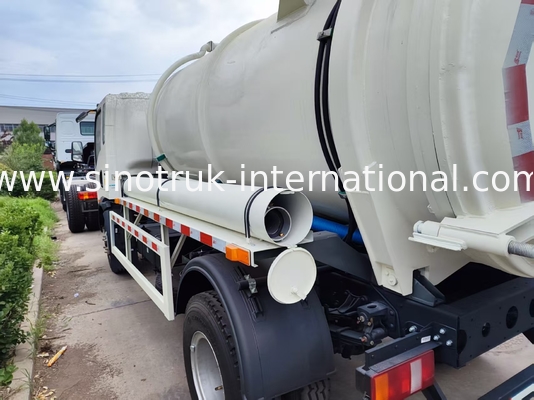 Xe hút chất thải hạng nhẹ 4x2 dung tích 6CBM 160HP Lốp thép 8.00R20