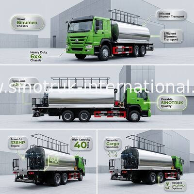 Tay lái bên phải Xe tải HOWO 7 Bitum 6X4 336HP 10CBM