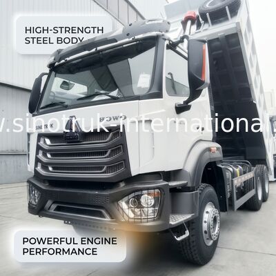 SINOTRUK HOHAN New Howo Tipper Dump Truck với động cơ 371HP 6 × 4 loại ổ đĩa và 19-20CBM Capacity