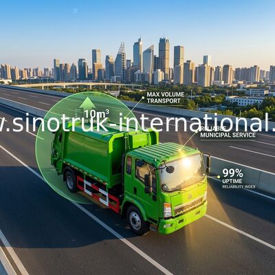 Xe tải thu gom rác nén SINOTRUK HOWO 4 × 2 LHD