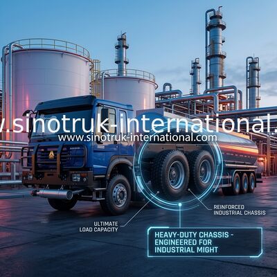 SINOTRUK HOWO 6 × 4 10 bánh xe xe bể dầu 400HP khung bể dầu