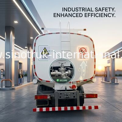 SINOTRUK HOWO Đỏ dầu Tank Truck 400HP 8 × 4 12 bánh xe dung lượng cao