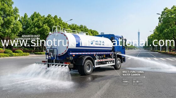 SINOTRUK HOWO Xe tải bể nước 4x2 RHD 300HP 10CBM cho vận chuyển nước bền vững