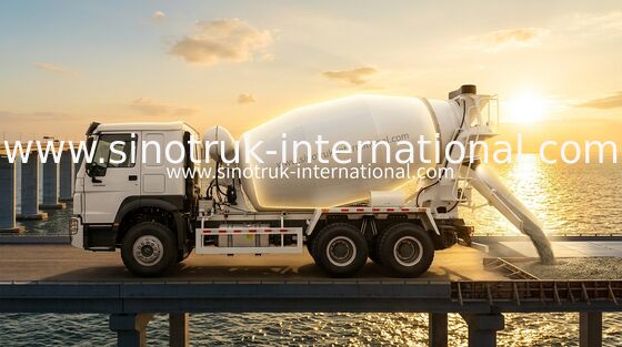 SINOTRUK HOWO 6×4 10 bánh xe máy xay bê tông 400 HP LHD hiệu quả cao