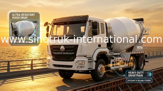 SINOTRUK HOHAN Máy trộn bê tông Bơm Xe tải Euro2 290HP 6X4 ZZ5255GJBM3846B1