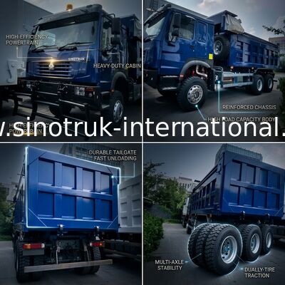 Xe ben SINOTRUK HOWO Mặt quỷ LHD 6×4 371HP 20CBM